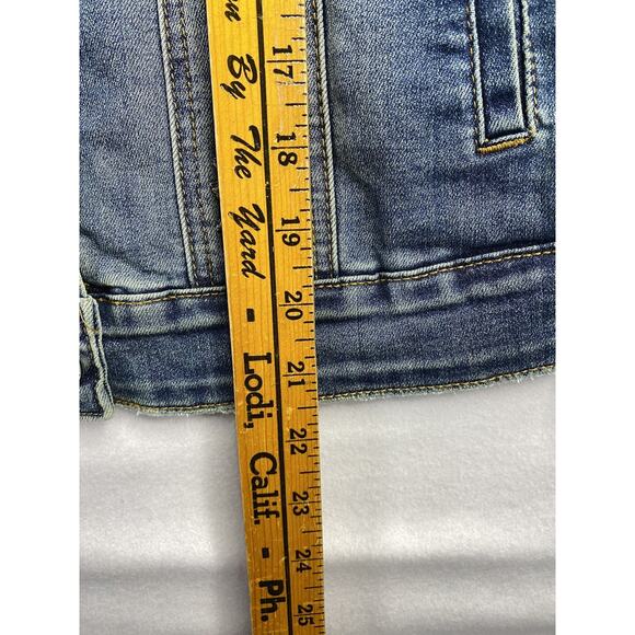 Scully Western Aztec Boho Embroidered Denim Sweater Jean Jacket Women’s Small - Picture 10 of 11